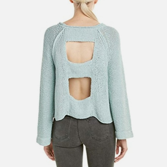 Free People Open Back Knit Sweater - Picture 1 of 10
